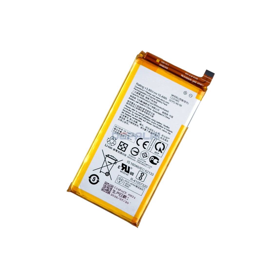 C11P1801 Battery For ASUS ROG 1 Game ZS600KL Z01QD 4000mAh
C11P1801 Battery For ASUS ROG 1 Game ZS600KL Z01QD 4000mAh