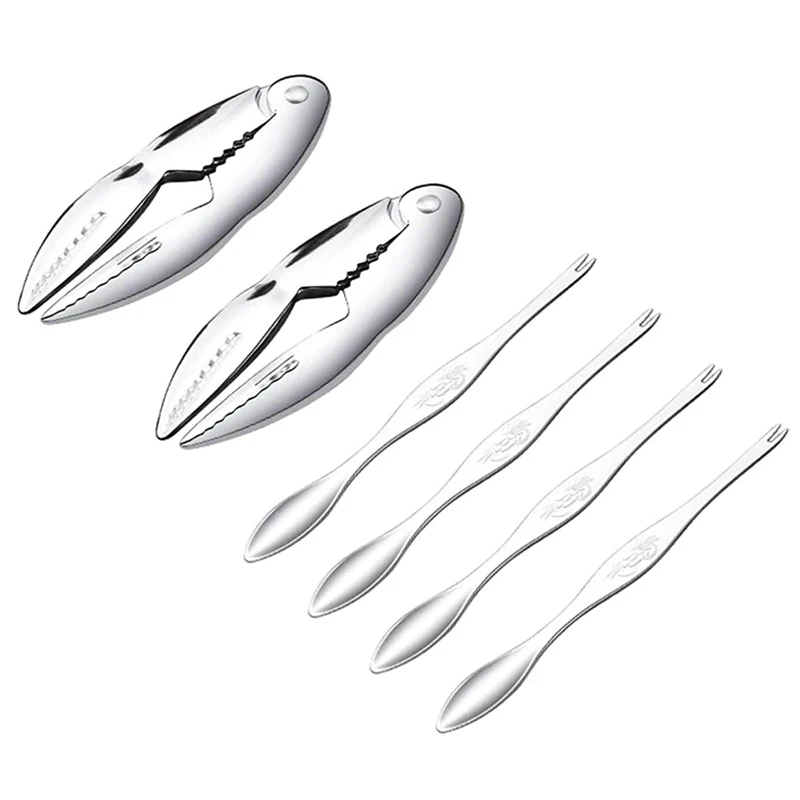 Crab Crackers And Tools, Seafood Shellers Lobster Tools With Crab Lobster Leg Forks Set (6 Pack)
Crab Crackers And Tools, Seafood Shellers Lobster Tools With Crab Lobster Leg Forks Set (6 Pack)