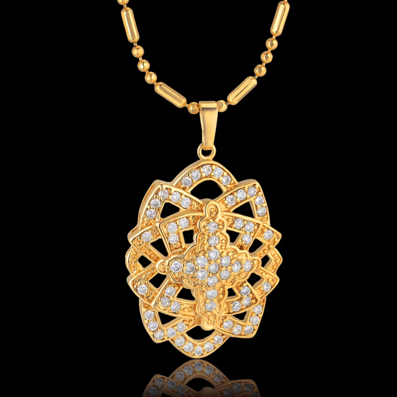 45CM Bead Chain necklace with Cross women/men punk rock Big Pendant Necklace Gold Color Goth Fashion jewelry
45CM Bead Chain necklace with Cross women/men punk rock Big Pendant Necklace Gold Color Goth Fashion jewelry