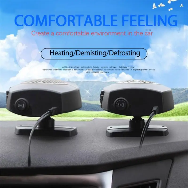 Portable Auto Car Heater Defroster Demister 12/24V 200W Electric Windshield 360 Degree Rotation ABS Heating Cooling Fan | Автомобили и