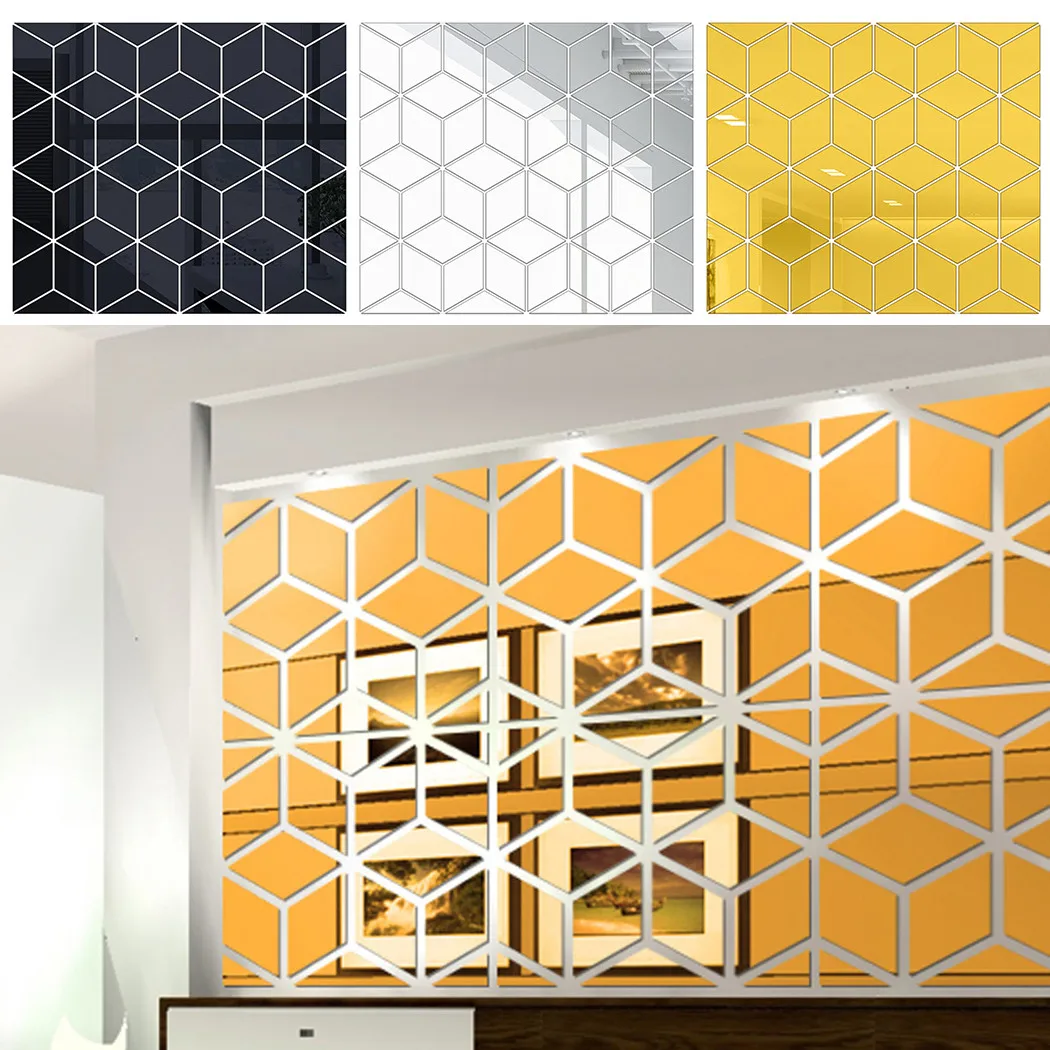 1*Acrylic Mirror Wall Stickers 51*45cm Set 3D Mirror Wall Sticker DIY Diamonds Triangles Acrylic Wall Stickers Home Decor
1*Acrylic Mirror Wall Stickers 51*45cm Set 3D Mirror Wall Sticker DIY Diamonds Triangles Acrylic Wall Stickers Home Decor