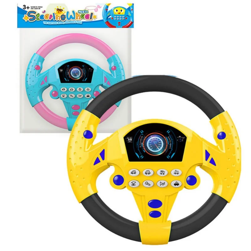 Eletric Simulation Steering Wheel Toy with Light Sound Baby Kids Musical Educational Copilot Stroller Steering Wheel Vocal Toys
Eletric Simulation Steering Wheel Toy with Light Sound Baby Kids Musical Educational Copilot Stroller Steering Wheel Vocal Toys
