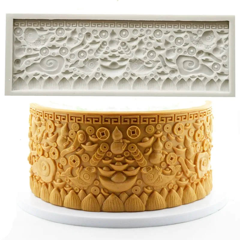 Новая большая силиконовая кружевная форма для помадки в китайском стиле, украшение для шоколадного торта, кухонная утварь
Новая большая силиконовая кружевная форма для помадки в китайском стиле, украшение для шоколадного торта, кухонная утварь