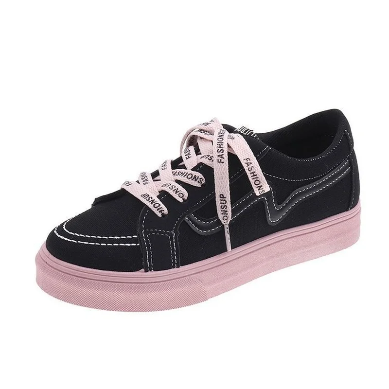 Ladies Flat Lace-up Round Toe Low-top Casual Shoes Women's Shoes 2021 Spring and Autumn All-match Pink Sneakers Trend
Ladies Flat Lace-up Round Toe Low-top Casual Shoes Women's Shoes 2021 Spring and Autumn All-match Pink Sneakers Trend