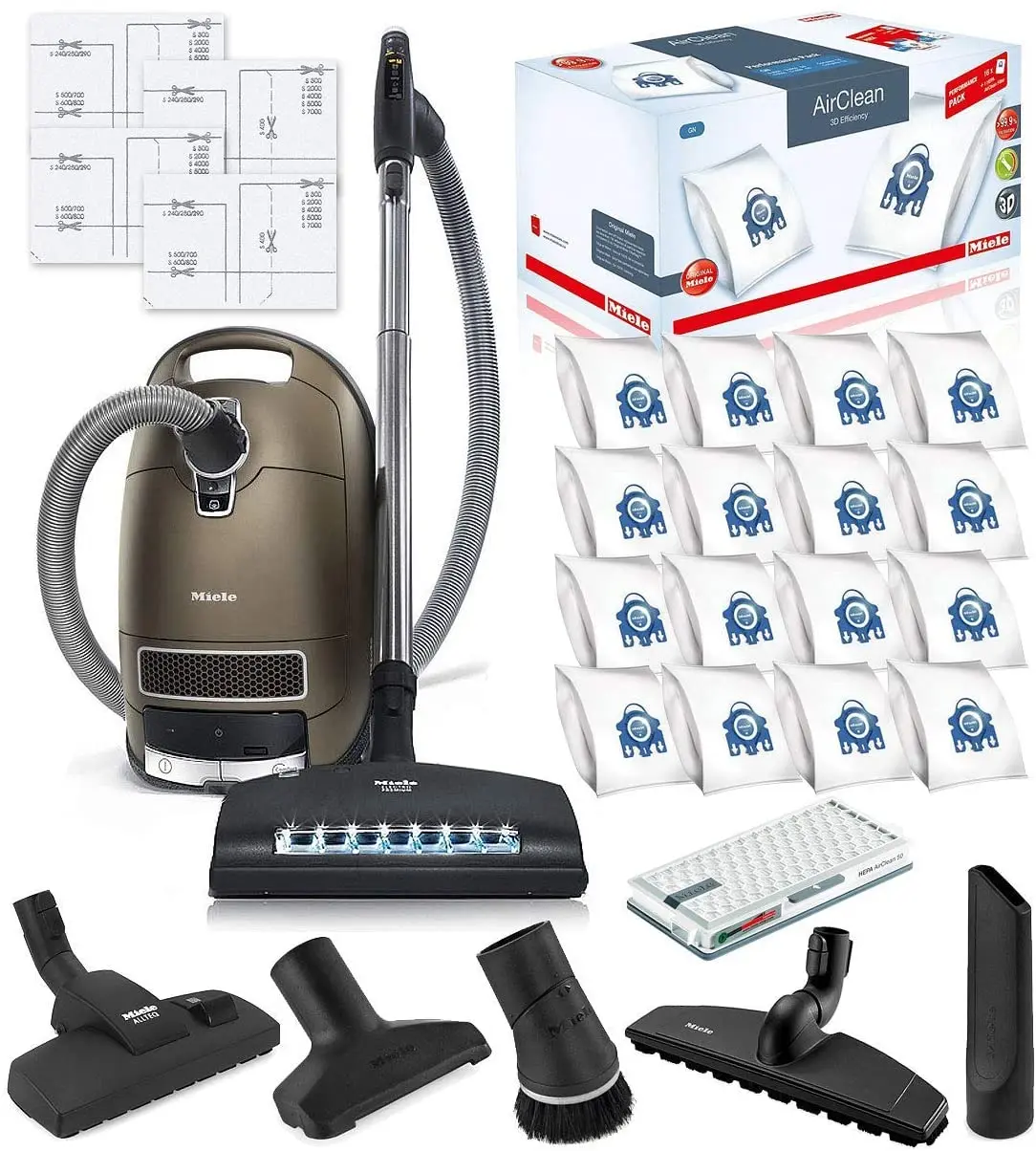 Miele Complete C3 Brilliant Canister HEPA Vacuum Cleaner + SEB-236 Powerhead Bundle - Includes Miele Performance Pack 16 Type GN
Miele Complete C3 Brilliant Canister HEPA Vacuum Cleaner + SEB-236 Powerhead Bundle - Includes Miele Performance Pack 16 Type GN