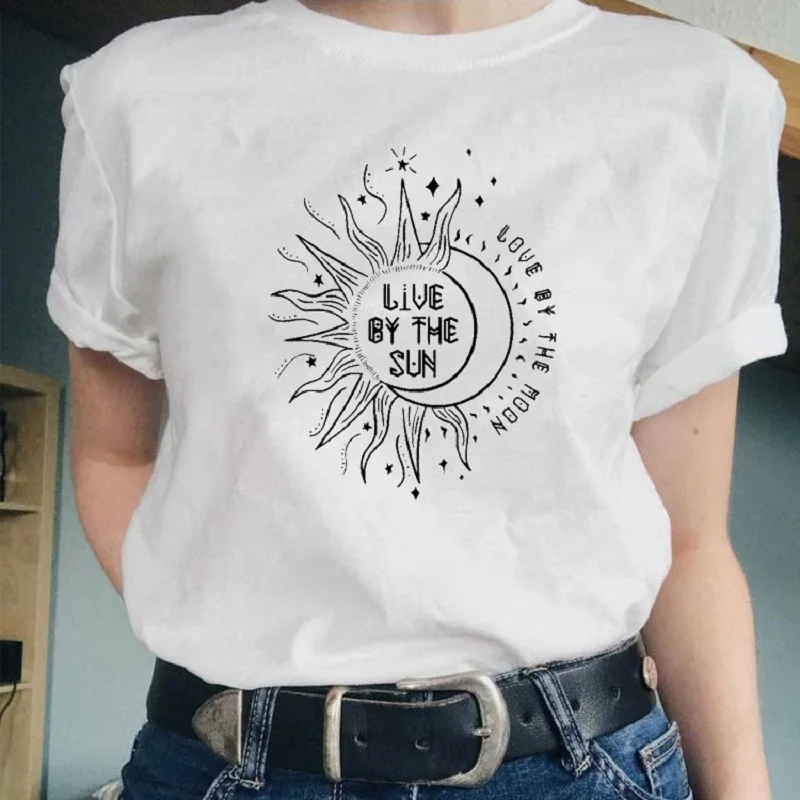 Love By The Moon Aesthetic Summer Fashion Women T Shirt Hipster Grunge Vintage Style Harajuku Graphic Funny Tee For Ladies Tops
Love By The Moon Aesthetic Summer Fashion Women T Shirt Hipster Grunge Vintage Style Harajuku Graphic Funny Tee For Ladies Tops