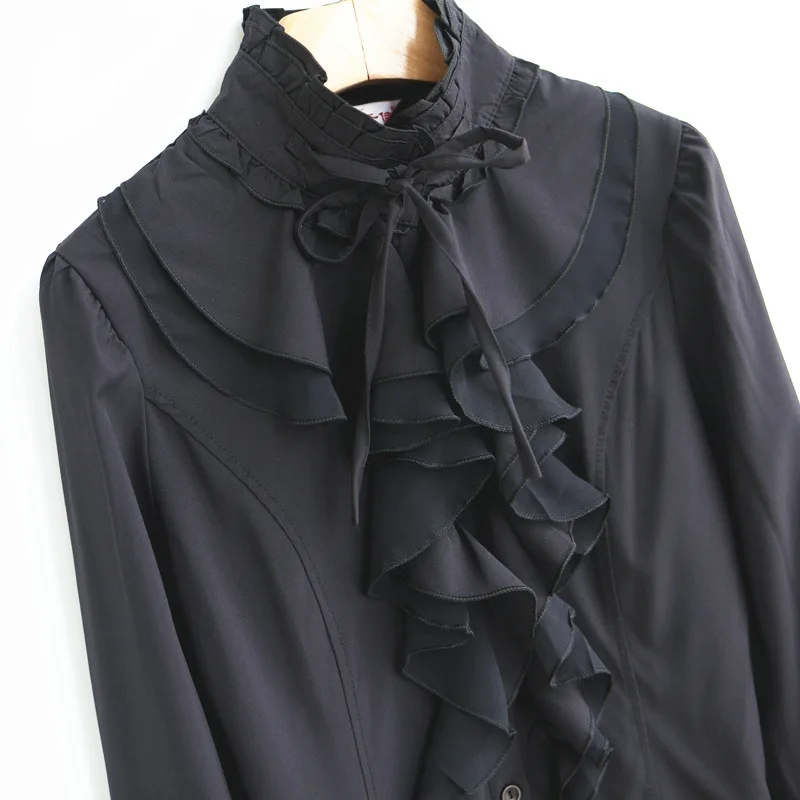 2021 S-4XL Ladies Chic Tunic Tops Spring Office Ruffles Shirts Women Long Sleeve Elegant Work Flounce Blouse Female Blusas 
2021 S-4XL Ladies Chic Tunic Tops Spring Office Ruffles Shirts Women Long Sleeve Elegant Work Flounce Blouse Female Blusas
