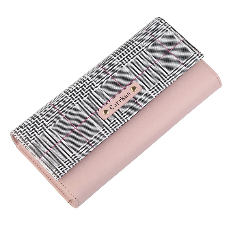 Long Plaid PU Leather Money Unique Purse Hasp Card Holders Purse Female Fashion Cute Wallets for Women
Long Plaid PU Leather Money Unique Purse Hasp Card Holders Purse Female Fashion Cute Wallets for Women