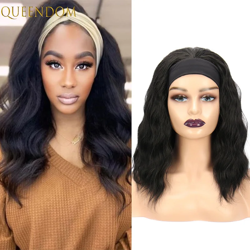 14''Headband Women's Wig Natural Black Body Wave Cosplay Wigs Heat Resistant Synthetic Water Wave Headwraps Wig Female Fake Hair
14''Headband Women's Wig Natural Black Body Wave Cosplay Wigs Heat Resistant Synthetic Water Wave Headwraps Wig Female Fake Hair