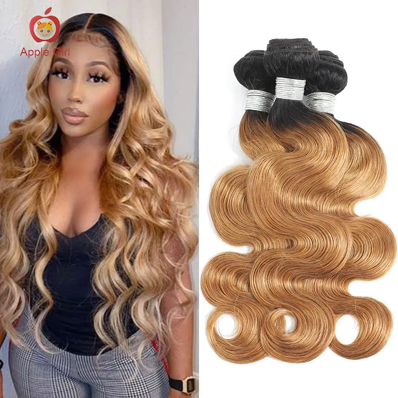 Honey Blonde Ombre Body Wave Bundles 3 or 4 Pcs/Lot Brazilian Remy Human Hair Weave Extension
Honey Blonde Ombre Body Wave Bundles 3 or 4 Pcs/Lot Brazilian Remy Human Hair Weave Extension