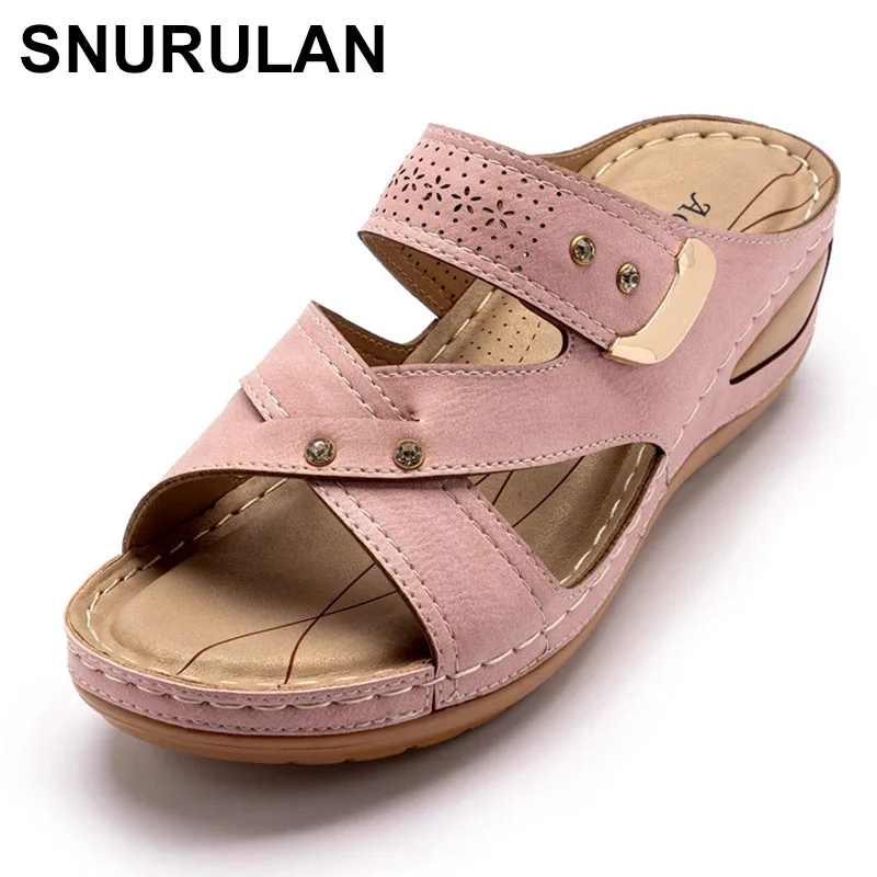 SNURULAN High Quality Women's Mules Rhinestone PU Leather Sandals Breathable Platform Casual Beach Shoes Lightweight HomeSlipper
SNURULAN High Quality Women's Mules Rhinestone PU Leather Sandals Breathable Platform Casual Beach Shoes Lightweight HomeSlipper