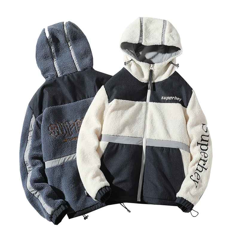 Autumn Winter New Men's Coat Jacket Thick Warm Hooded Tops Men Warm Jacket Color Mosaic Teddy Coats Lamb Hairy Male Outerwear
Autumn Winter New Men's Coat Jacket Thick Warm Hooded Tops Men Warm Jacket Color Mosaic Teddy Coats Lamb Hairy Male Outerwear
