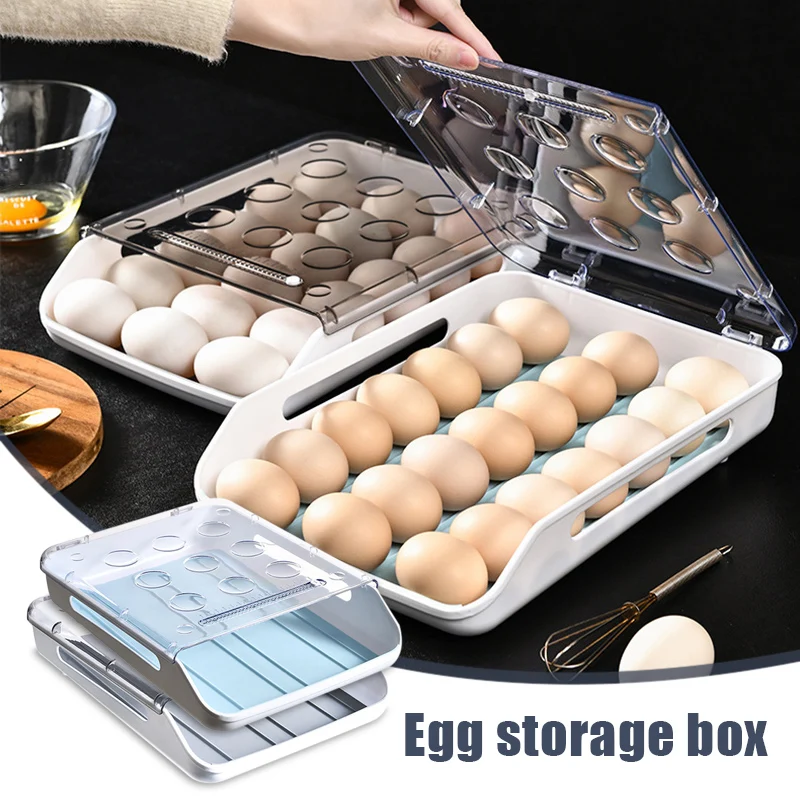 Egg Storage Box Single Layer with Lid Large Capacity Plastic Transparent Egg Case J99Store
Egg Storage Box Single Layer with Lid Large Capacity Plastic Transparent Egg Case J99Store