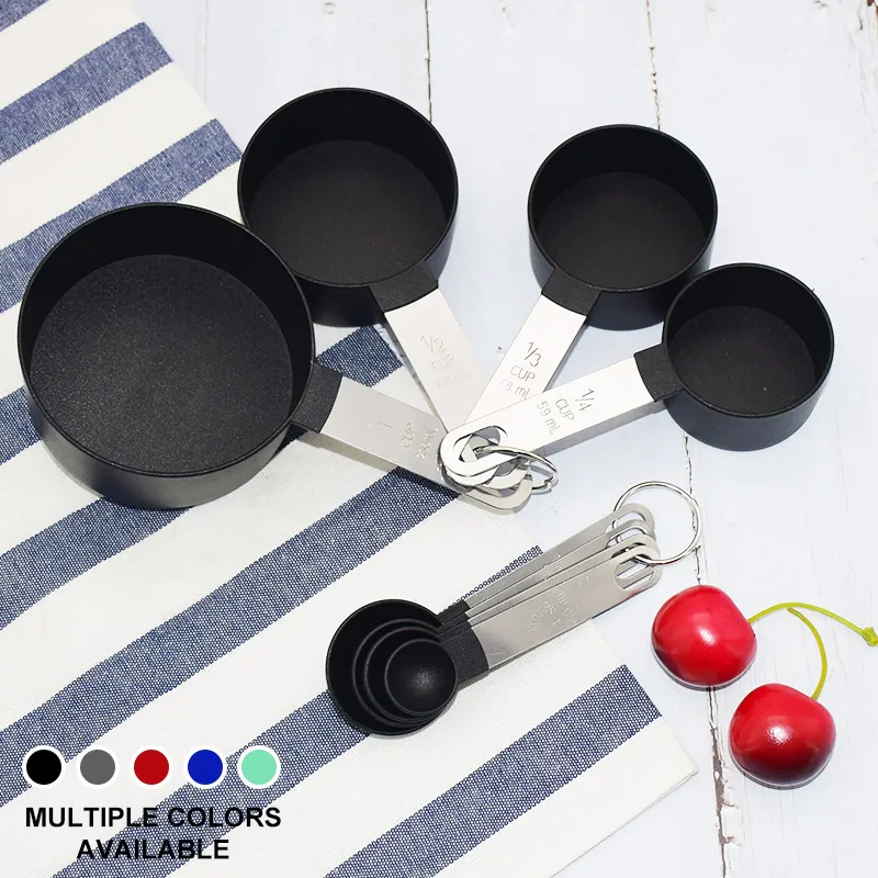 8pcs Stainless Steel handle Measuring Cups And Measuring Spoon Scoop Kitchen Measuring Tool 
8pcs Stainless Steel handle Measuring Cups And Measuring Spoon Scoop Kitchen Measuring Tool