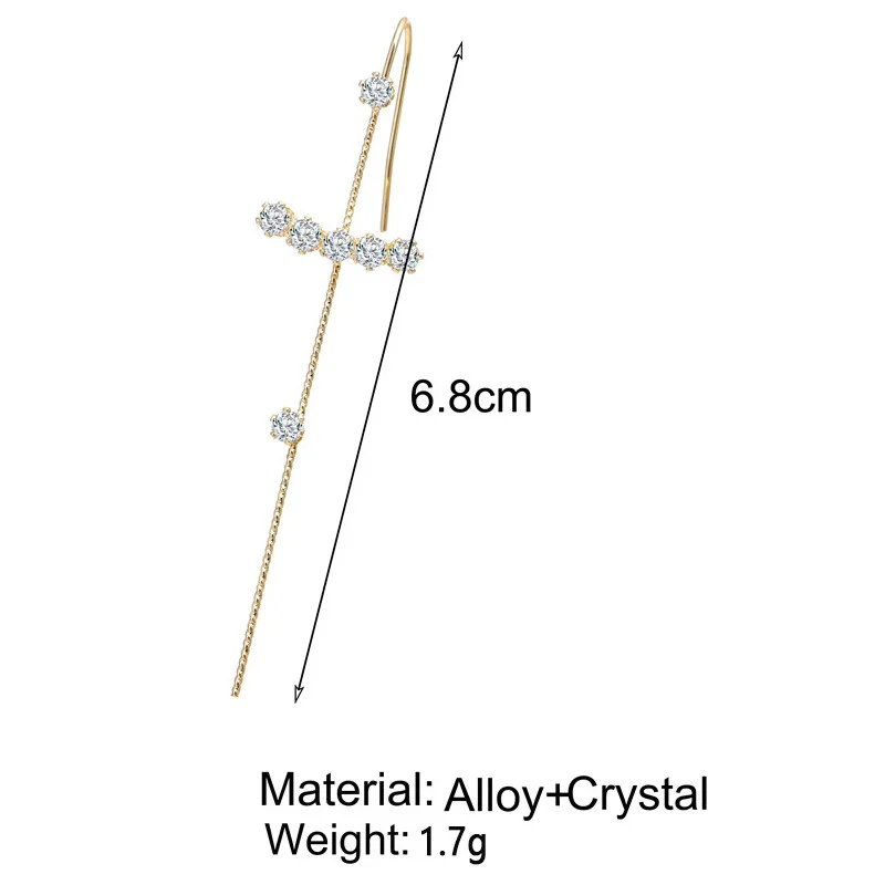 European and American fashion simple piercing earrings with water drill earings fashion jewelry 2021 new earrings Korean
European and American fashion simple piercing earrings with water drill earings fashion jewelry 2021 new earrings Korean