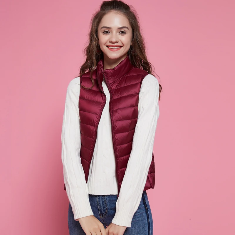 Winter Down Vest Women Waistcoat Women's Warm Vest Ultra Light Vest Female Portable Autumn Windbreaker Sleeveless Jacket Coat
Winter Down Vest Women Waistcoat Women's Warm Vest Ultra Light Vest Female Portable Autumn Windbreaker Sleeveless Jacket Coat