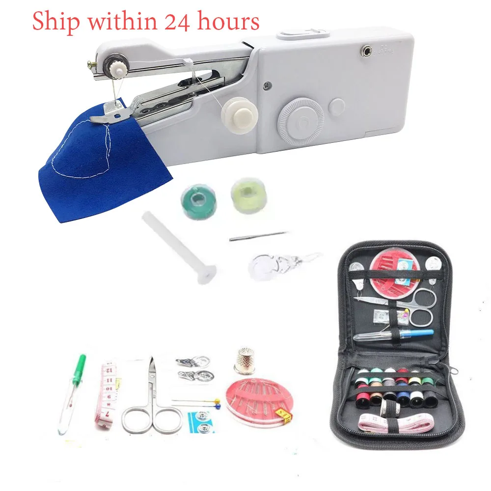 Portable Sewing Machine Mini Handheld Sewing Machine Cordless Electric Stitch Household Tool for Fabric Clothing Kids Cloth 
Portable Sewing Machine Mini Handheld Sewing Machine Cordless Electric Stitch Household Tool for Fabric Clothing Kids Cloth