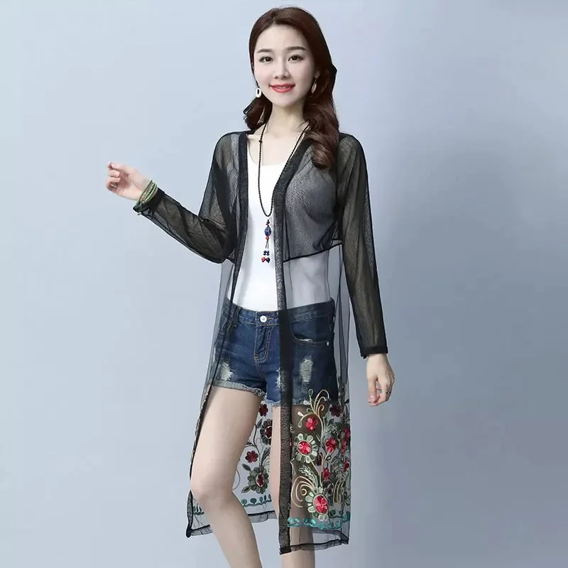 Lace Jacket Cardigan Plus Size Embroidery Beach Summer Long Sleeve White Shirt Women Tops Blusas Mujer De Moda 2021 Vintage Y944
Lace Jacket Cardigan Plus Size Embroidery Beach Summer Long Sleeve White Shirt Women Tops Blusas Mujer De Moda 2021 Vintage Y944