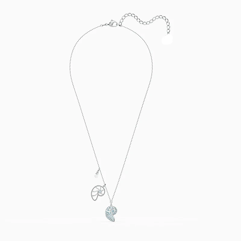 Fashion SWA New Shell NAUTILUS Pendant Necklace Exquisite Navy Blue Conch Crystal Platinum Chain Ladies Jewelry Gift
Fashion SWA New Shell NAUTILUS Pendant Necklace Exquisite Navy Blue Conch Crystal Platinum Chain Ladies Jewelry Gift