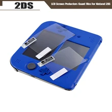 2Pcs/Set LCD Screen Protectors Guard Film For Nintend 2DS Clear Touch Protect Protective Top + Bottom Seal Film