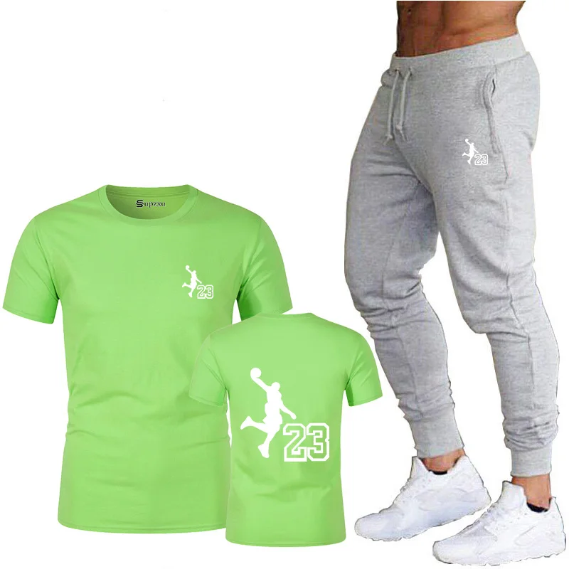 2piece suit men's Jordan 23 T-shirt trousers summer suit sportswear men's sportswear running sportswear basketball jersey
2piece suit men's Jordan 23 T-shirt trousers summer suit sportswear men's sportswear running sportswear basketball jersey