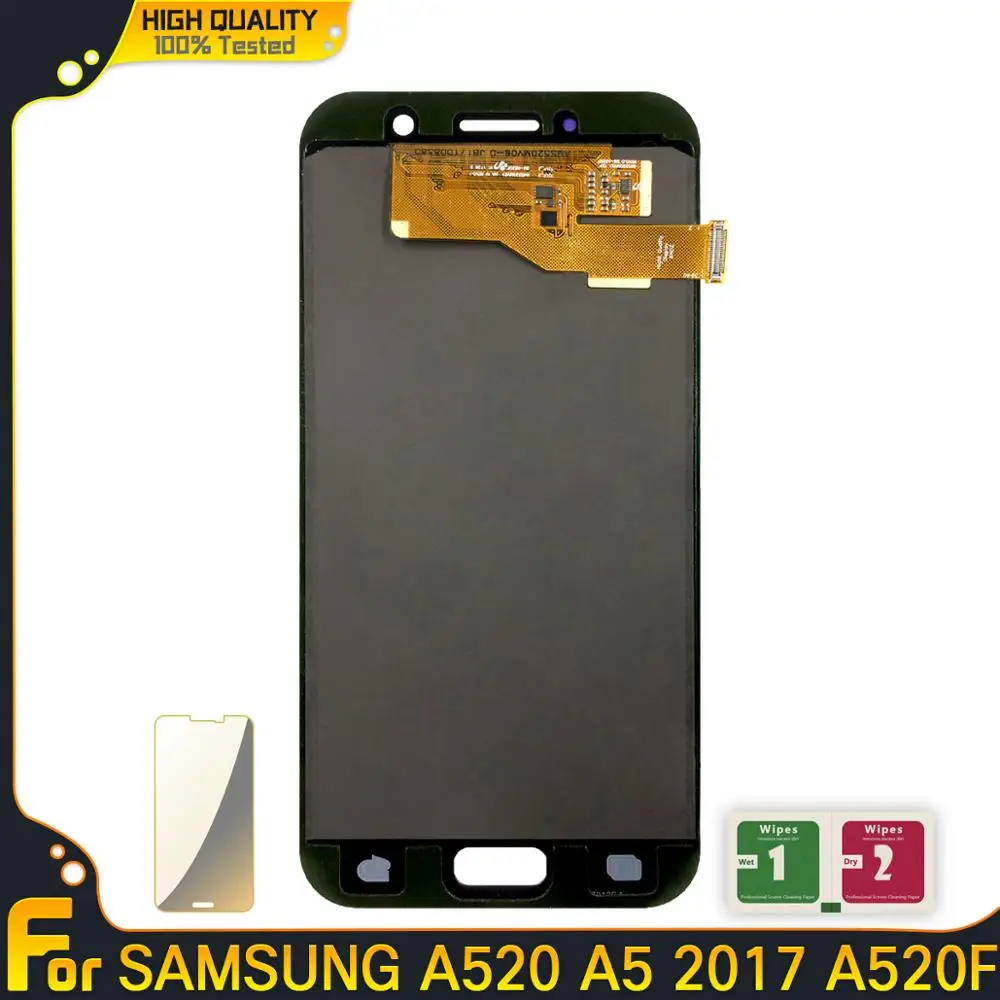 Фото ЖК экран с дигитайзером сенсорного экрана для Samsung Galaxy A5 2017 A520 A520F A520F/DS запасные