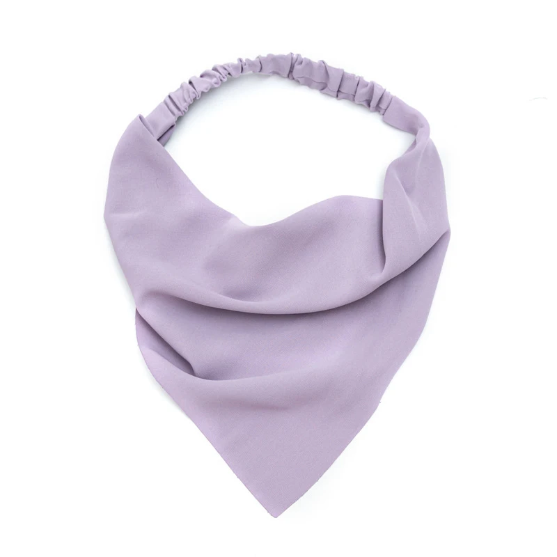 Woman Girls Solid Summer Head Scarf Polyester Triangle Bandanas Women Elastic Hairband Hair Accessories Headwear Ornaments
Woman Girls Solid Summer Head Scarf Polyester Triangle Bandanas Women Elastic Hairband Hair Accessories Headwear Ornaments