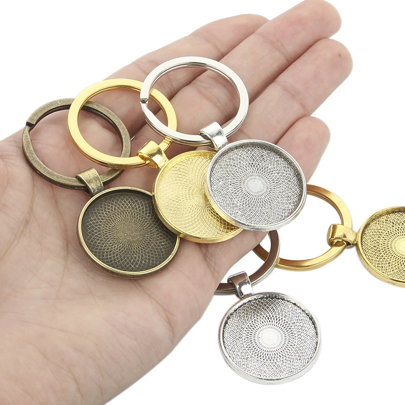 5pcs/lot 25mm Keychain Round Cabochon Base Tray Bezels Blank Setting Supplies For Jewelry Making Findings Bracelet Pendant
5pcs/lot 25mm Keychain Round Cabochon Base Tray Bezels Blank Setting Supplies For Jewelry Making Findings Bracelet Pendant