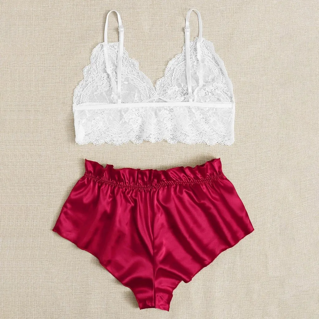 2 Pieces Pajamas For Girls Set Summer Women Sleepwear Sleeveless Nightgown Female Ladies Sexy Lingerie Hollow Pyjamas Homewear 
2 Pieces Pajamas For Girls Set Summer Women Sleepwear Sleeveless Nightgown Female Ladies Sexy Lingerie Hollow Pyjamas Homewear