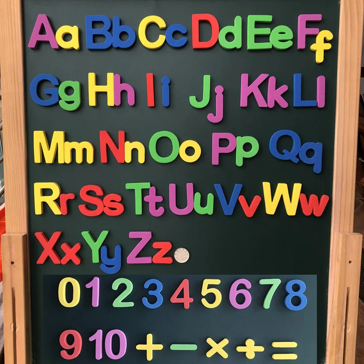 

EVA Magnetic Alphanumeric Refrigerator Paste Blackboard Letters and Numbers Magnetic Sticker Kids Early Education Home Decor