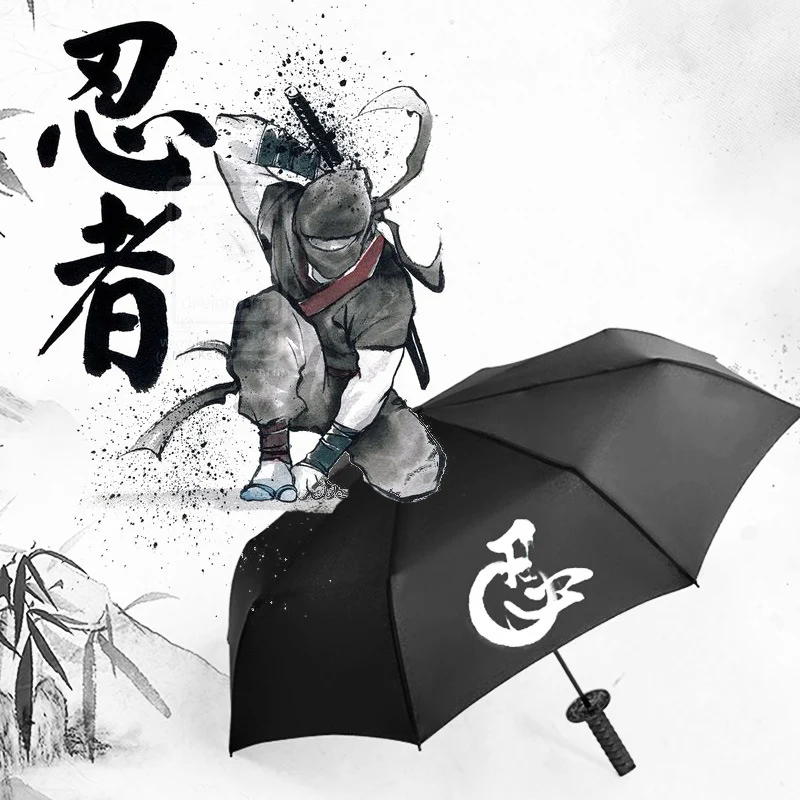 Outdoor EDC Folding Automatic Umbrella Rain Japanese Samurai Sword Knife Windproof Creative Self defense Car Large Parasol
Outdoor EDC Folding Automatic Umbrella Rain Japanese Samurai Sword Knife Windproof Creative Self defense Car Large Parasol