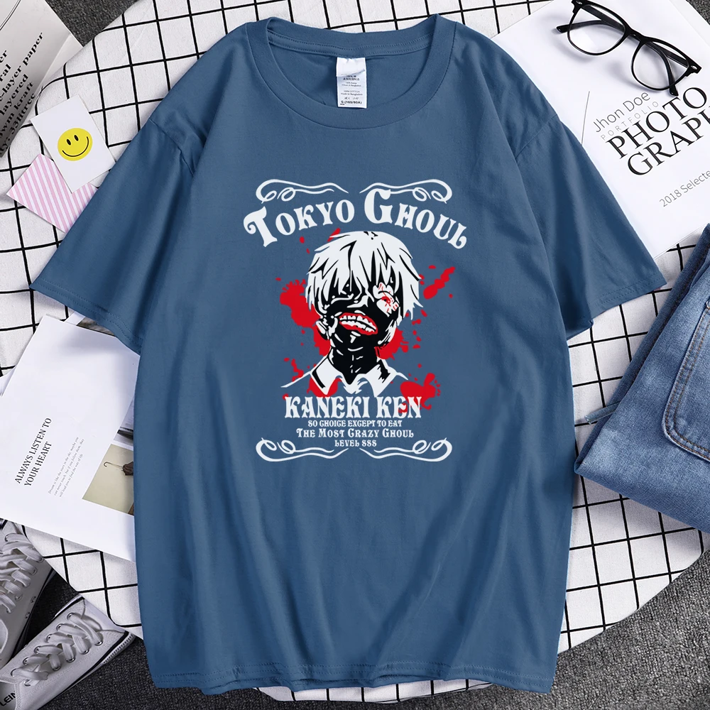 Мужская футболка с коротким рукавом Tokyo Ghoul модная крутая в стиле хип хоп топы