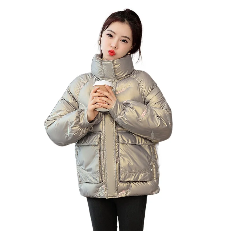2021 Winter New Down Cotton Outwear Glossy Sequin Embroidered Women's Short Stand Collar Korean Thicken Plus Size Jacket
2021 Winter New Down Cotton Outwear Glossy Sequin Embroidered Women's Short Stand Collar Korean Thicken Plus Size Jacket