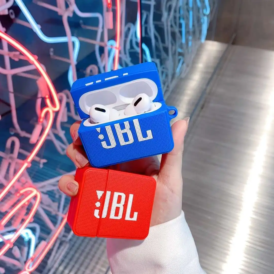 Модная модель Bluetooth динамика 3D чехол для AirPods 1 2 Pro зарядная коробка мягкий