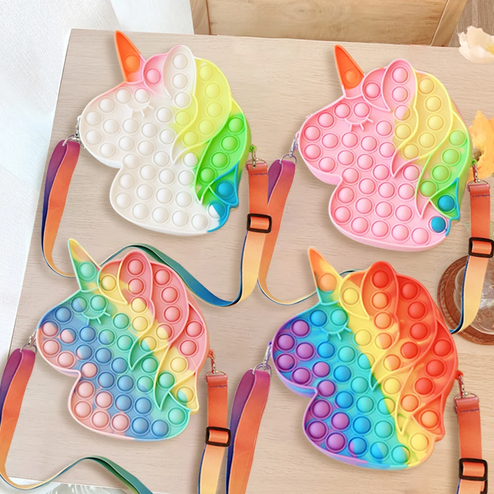 1pc Anti-Stress Push Bubble Unicorn Bag Decompression Press Storage Handbag Kid Adult Organizer Finger Squeeze Sensory Toy
1pc Anti-Stress Push Bubble Unicorn Bag Decompression Press Storage Handbag Kid Adult Organizer Finger Squeeze Sensory Toy