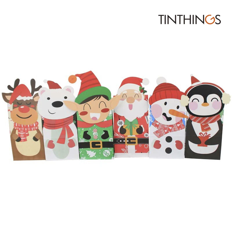 6pcs Merry Christmas Gift Bags Candy Cookie Food Paper Bag Home Party Favors Box Xmas Elk Snowflake Tree New Year
6pcs Merry Christmas Gift Bags Candy Cookie Food Paper Bag Home Party Favors Box Xmas Elk Snowflake Tree New Year