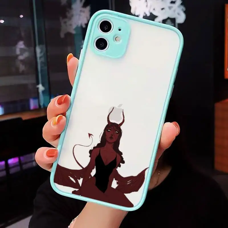 Devil woman sexy girl Phone Case Matte Transparent for iPhone 7 8 11 12 s mini pro X XS XR MAX Plus cover funda
Devil woman sexy girl Phone Case Matte Transparent for iPhone 7 8 11 12 s mini pro X XS XR MAX Plus cover funda