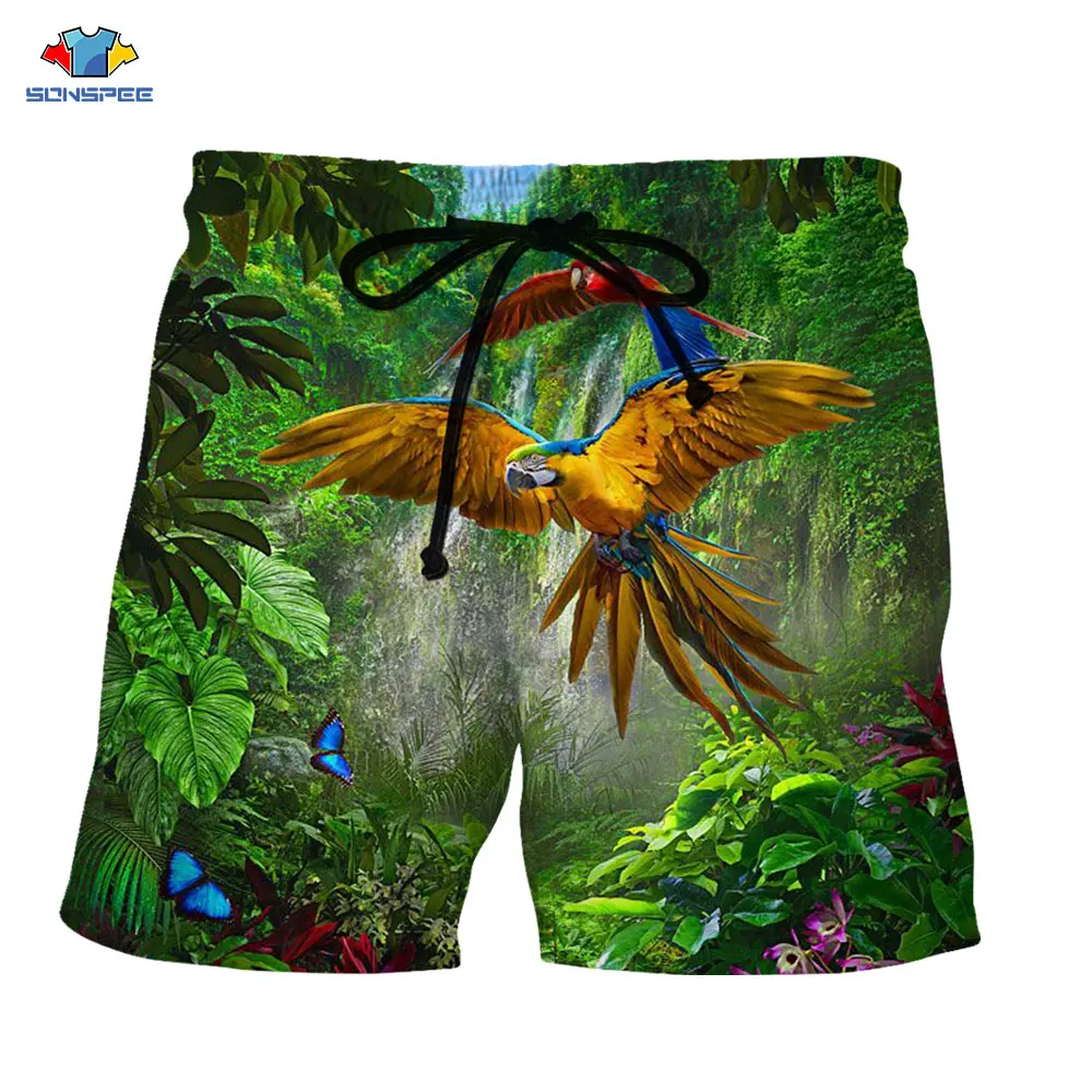 SONSPEE 3D Print Men's Shorts Animal Birds Parrot Summer Breathable Loose Funny Streetwear Hip Hop Harajuku Elastic Beach Pants
SONSPEE 3D Print Men's Shorts Animal Birds Parrot Summer Breathable Loose Funny Streetwear Hip Hop Harajuku Elastic Beach Pants