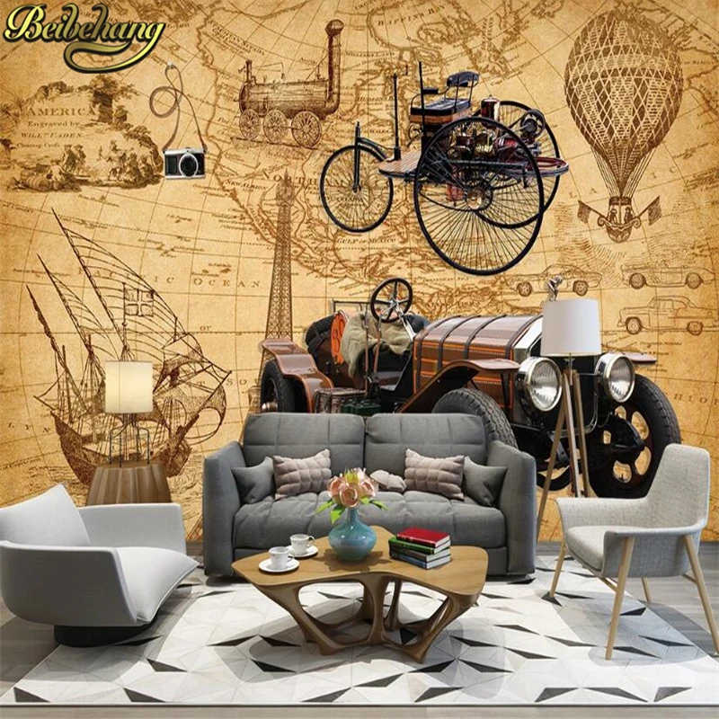 beibehang wallpaper mural wall stickers ink European nostalgic retro tattered classic car Home Decoration backdrop Wall covering
beibehang wallpaper mural wall stickers ink European nostalgic retro tattered classic car Home Decoration backdrop Wall covering