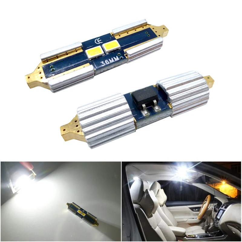 2x 31mm 36mm 39mm 42mm festoon LED Car Light Canbus C5W C10W 3623SMD DE3175 6418 6411 SV8.5 Reading Light LED Interior Dome Bulb
2x 31mm 36mm 39mm 42mm festoon LED Car Light Canbus C5W C10W 3623SMD DE3175 6418 6411 SV8.5 Reading Light LED Interior Dome Bulb