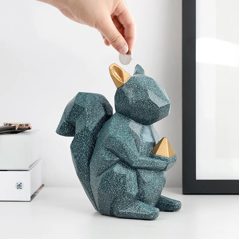 Resin Squirrel Sculpture Home Decor Piggy Bank Child Room Bedroom Money Box Nordic Home Gift Decor Crafts Kids Gifts
Resin Squirrel Sculpture Home Decor Piggy Bank Child Room Bedroom Money Box Nordic Home Gift Decor Crafts Kids Gifts