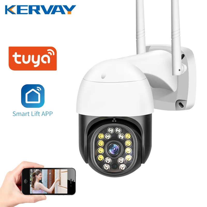 Wi Fi Tuya Smartlife с Cam Smart Home1080P PTZ IP Камера автоматическое слежение за видеонаблюдение 2MP