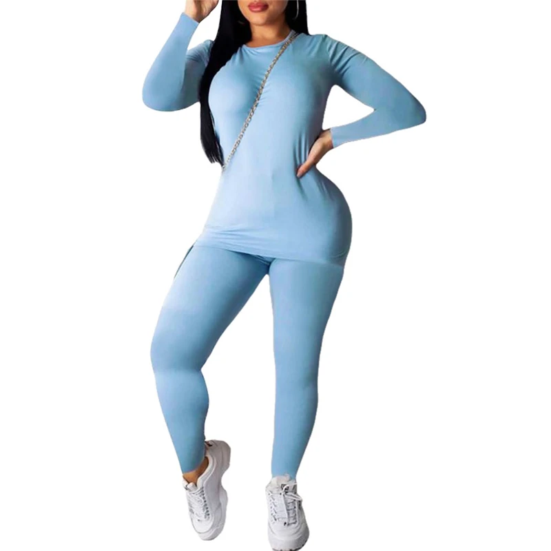 2020 Women's Autumn Clothes Round Collar Long-Sleeved Top Trousers Suit Casual Outerwear Two Piece Clothing Set Ladies Outfits
2020 Women's Autumn Clothes Round Collar Long-Sleeved Top Trousers Suit Casual Outerwear Two Piece Clothing Set Ladies Outfits