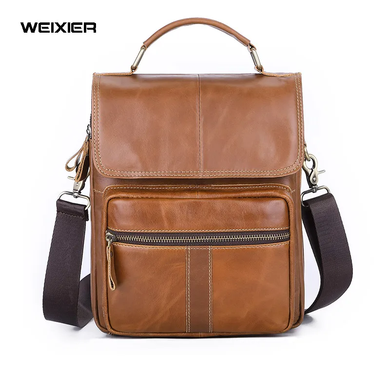WEIXIER Men Crossbody Bag Shoulder Bags Vintage Men Handbags Large Capacity Genuine Leather Bag For Man Messenger Bags Tote Bag
WEIXIER Men Crossbody Bag Shoulder Bags Vintage Men Handbags Large Capacity Genuine Leather Bag For Man Messenger Bags Tote Bag