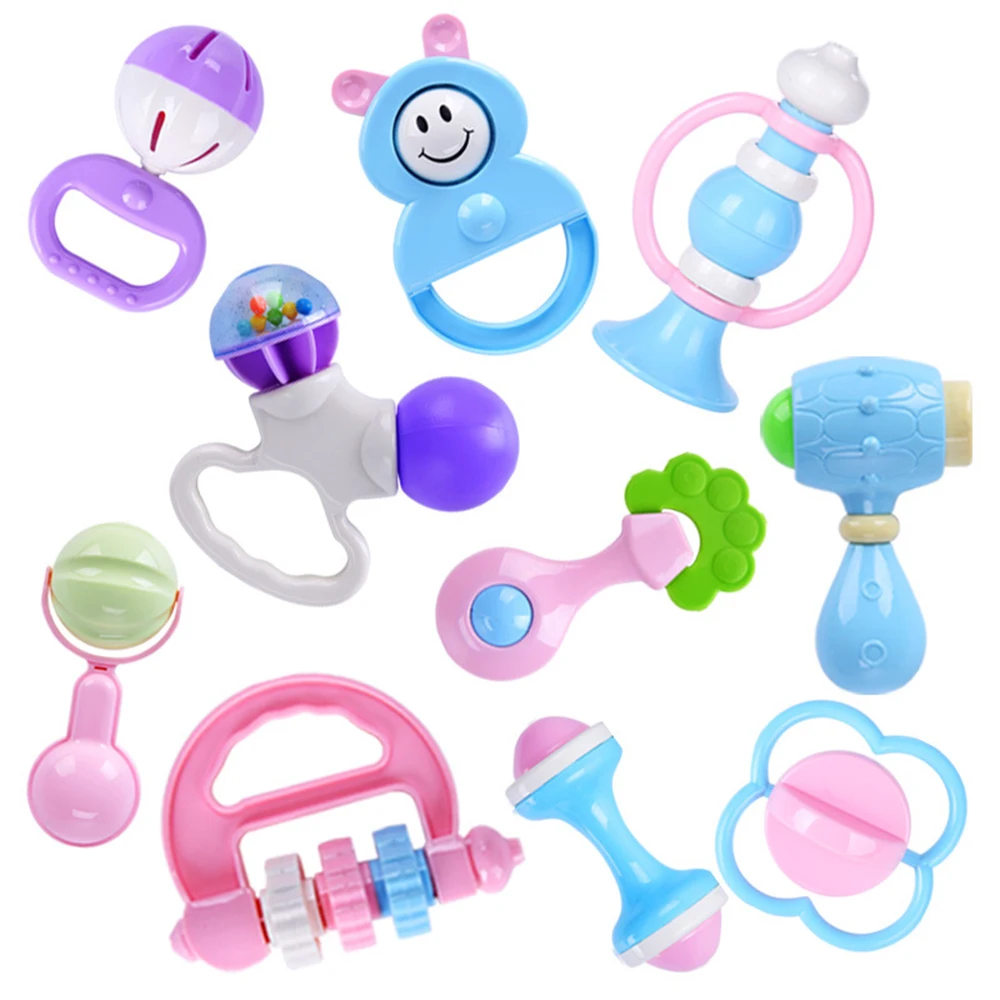 10pcs/set Baby Rattle Teether Infant Toys Hand Shaker Grab Rattle Music Toys Educational baby rattle Toy for 12 month Baby Xmas
10pcs/set Baby Rattle Teether Infant Toys Hand Shaker Grab Rattle Music Toys Educational baby rattle Toy for 12 month Baby Xmas