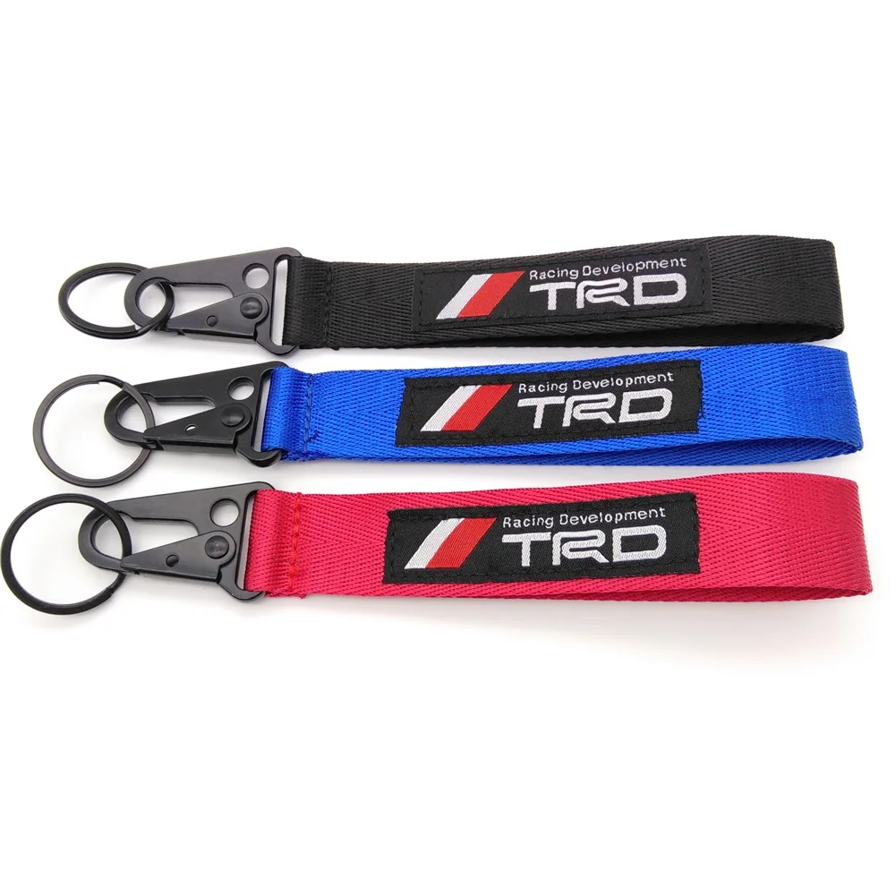 TRD 3 Colors Racing Sport Emblem Car Seat Belt Material Nylon Cloth Keychain Embroidery Stitching Metal Eagle Beak Key Ring
TRD 3 Colors Racing Sport Emblem Car Seat Belt Material Nylon Cloth Keychain Embroidery Stitching Metal Eagle Beak Key Ring