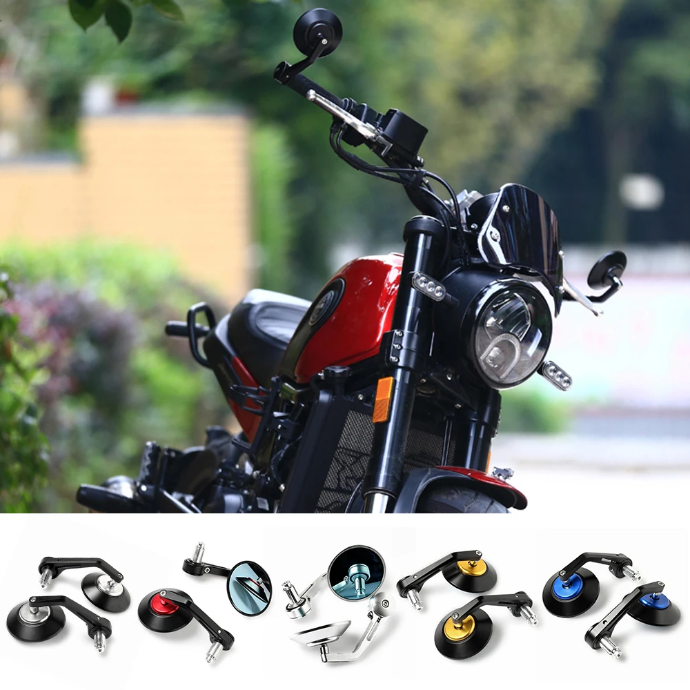 22mm 7/8" Round Universal Motorcycle Rear View Mirrors Cafe Racer Scooter Crusier Retrofit Round Handlebar End Side Mirror
22mm 7/8" Round Universal Motorcycle Rear View Mirrors Cafe Racer Scooter Crusier Retrofit Round Handlebar End Side Mirror