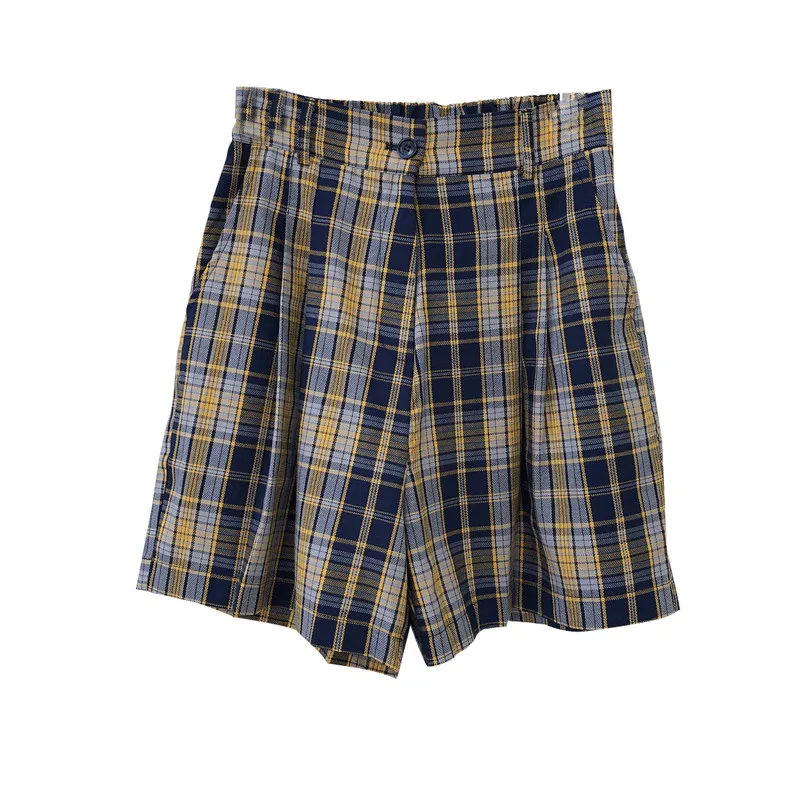 2020 Women Summer Loose Fashion 100% Cotton Shorts Female High Waist New Plaid Shorts Ladies Slim High Quality Brand Shorts M429
2020 Women Summer Loose Fashion 100% Cotton Shorts Female High Waist New Plaid Shorts Ladies Slim High Quality Brand Shorts M429
