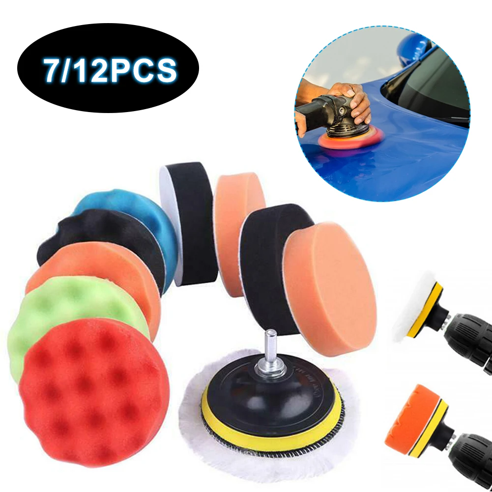3' 7/12PCS Polishing Drill Pad Kit Car Sponge Foam Buffing Polishing Machine Pad Set for Car Boat Polishing Waxing Sealing Glaze
3' 7/12PCS Polishing Drill Pad Kit Car Sponge Foam Buffing Polishing Machine Pad Set for Car Boat Polishing Waxing Sealing Glaze