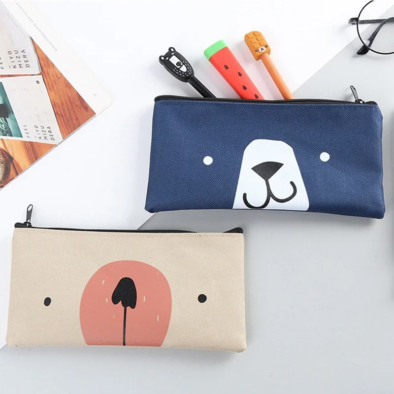 New Arrival Cute Bear Canvas Pencil Bag Stationery Storage Organizer Bag For Boys&Girls Pencil Case For School Supplies
New Arrival Cute Bear Canvas Pencil Bag Stationery Storage Organizer Bag For Boys&Girls Pencil Case For School Supplies